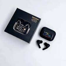 A9 Pro ANC Touch Screen Display Earbuds Black