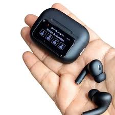 A9 Pro ANC Touch Screen Display Earbuds Black